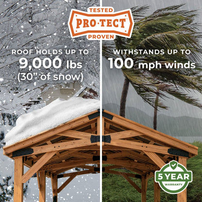 14x12 Peak Roof Gazebo