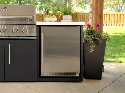 Emory | 12-Foot Outdoor Kitchen Island with Built-In Griddle & Pizza Oven