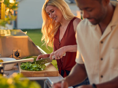 Emory | 12-Foot Outdoor Kitchen Island with Built-In Griddle & Pizza Oven
